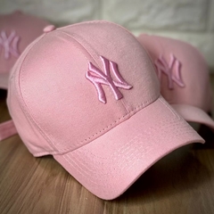 Boné New York - Clássico - Fitinha Strapback - Rosa Monocromático - Combina com tudo - Envio Imediato