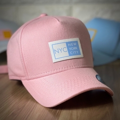 Boné Hype - NYC Quadrado Rosa - Lançamento de Alta Qualidade - Envio Imediato