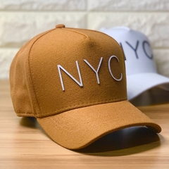 Boné NYC Copa Alta Fundo G - Caramelo SnapBack - Original De Alta Qualidade - Encaixe Perfeito - Envio Imediato