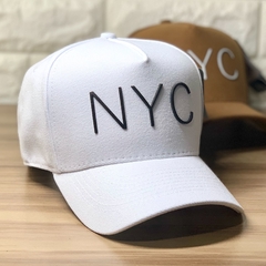 Boné NYC Copa Alta Fundo G - Branco SnapBack - Original De Alta Qualidade - Encaixe Perfeito - Envio Imediato