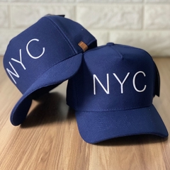 Boné NYC Copa Alta Fundo G - Azul Marinho SnapBack - Original De Alta Qualidade - Encaixe Perfeito - Envio Imediato - comprar online