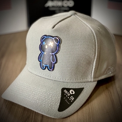 Boné Anth Co - Urso Ursinho - Cinza - Aba Curva - Snapback - Original - Unisex