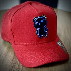 Boné Anth Co - Urso Ursinho - Vermelho - Aba Curva - Snapback - Original - Unisex - Bonés imports - loja de bonés