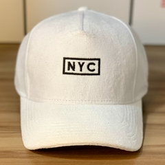 Boné Hype - NYC Camurça - Branco - Original - Fecho StrapBack - Combina com tudo - Envio Imediato - Qualidade Alta - comprar online