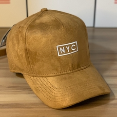 Boné Hype - NYC Camurça - Caramelo - Original - Fecho StrapBack - Combina com tudo - Envio Imediato - Qualidade Alta