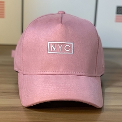 Boné Hype - NYC Camurça - Rosa - Original - Fecho StrapBack - Combina com tudo - Envio Imediato - Qualidade Alta na internet