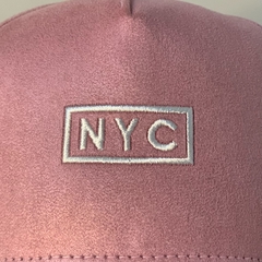 Boné Hype - NYC Camurça - Rosa - Original - Fecho StrapBack - Combina com tudo - Envio Imediato - Qualidade Alta - comprar online