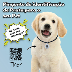 Pingente de Identificação de Prata para Pet na internet