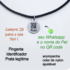 Pingente de Identificação de Prata para Pet - loja online