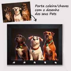 Porta Coleira/Chave Desenho 3D dos seus Pets - comprar online