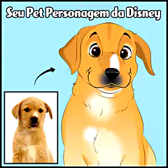 ARTE DIGITAL SEU PET PERSONAGEM DA DISNEY