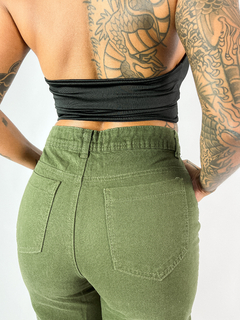 Calça cargo verde militar - loja online