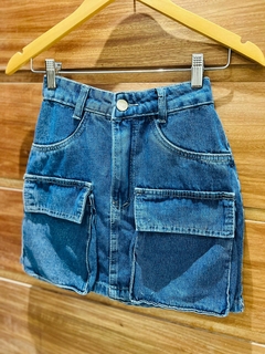 Saia jeans cargo