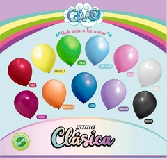 Bolsa de 100 globos látex de 10 pulgadas #10 (Gama Clásica)