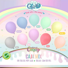 Bolsa de 100 globos látex de 12 pulgadas #12 (Gama Candy)