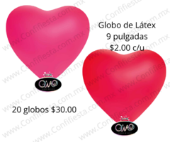 Látex Corazón 9 pulgadas