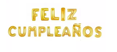 Feliz Cumpleaños dorado