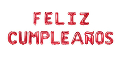 Feliz Cumpleaños rojo