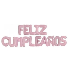 Feliz cumpleaños rosa pastel