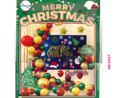 Set globos látex y metálicos Navideño - comprar en línea