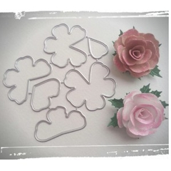 Matriz Faquinha corte metal scrapbook papel EVA - FFLO-057 - flor flores bonitas - comprar online