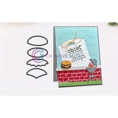 Matriz Faquinha corte metal scrapbook papel EVA - FDIV-092 - mini hamburger lanche - comprar online