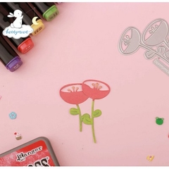 Matriz Faquinha corte metal scrapbook papel EVA - FFLO-054 - mini flor flores redondas - comprar online