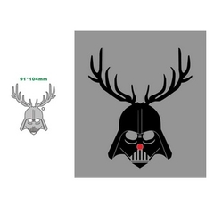 Matriz Faquinha corte metal scrapbook papel EVA - FDIV-146 - decoração natal darth vader rena papai noel - comprar online