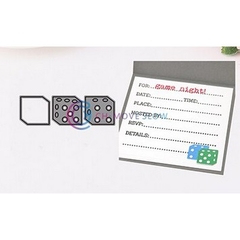 Matriz Faquinha corte metal scrapbook papel EVA - FDIV-082 - mini d6 dado dados 6 lados - comprar online