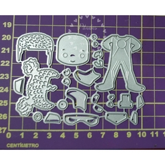 Matriz Faquinha corte metal scrapbook papel EVA - FBON-033 - personagem super herói homem mulher de ferro - loja online