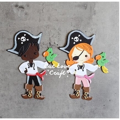 Matriz Faquinha corte metal scrapbook papel EVA - FBON-042 - menino menina pirata piratas papagaio (ATENÇÃO!!! ESCOLHER O MODELO DESEJADO) na internet