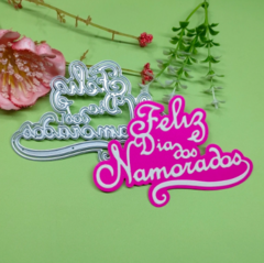 Matriz Corte Metal Scrapbook - FLET-064 - Dia dos Namorados - comprar online