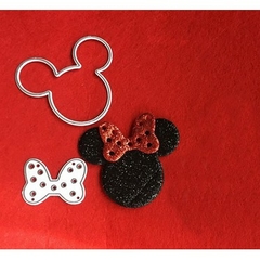 Matriz Corte Metal Scrapbook - FDIV-010 - minnie mickey ponteira - loja online