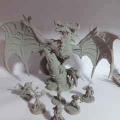 Figura Resina 3d Dragon V2 Wargame Dnd Regalo Cod542 (sin jinete) - comprar online
