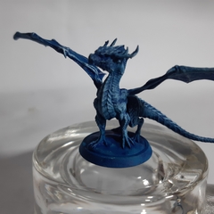 Dragon mini pintado Azul - comprar online