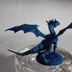 Dragon mini pintado Azul - comprar online