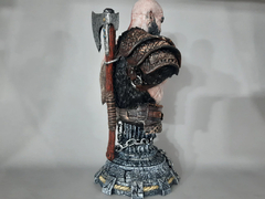busto Resina 3d Busto Kratos God Of War pintado premium