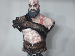 busto Resina 3d Busto Kratos God Of War pintado premium - JS3D