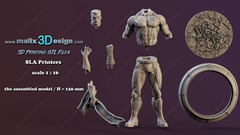 Imagen de Kit Resina 3d Colossus X-men Sin Armar Ni Pintar