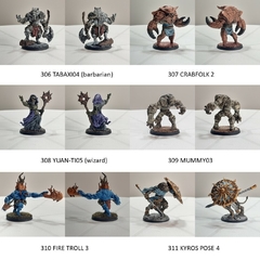Pack 10 Figuras 32mm En Resina Pintadas Premium D&d Wargames - comprar online