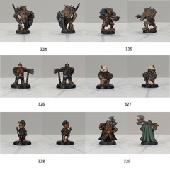 Pack 10 Figuras 32mm En Resina Pintadas Premium D&d Wargames - tienda online