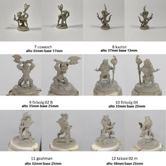 Pack 3 Figuras 32mm En Resina Juegos De Rol Dnd Wargames V1 - tienda online