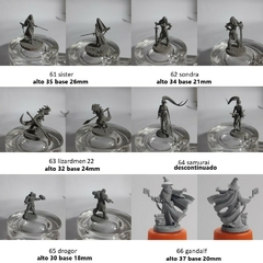 Pack 3 Figuras 32mm En Resina Juegos De Rol Dnd Wargames V1 - comprar online