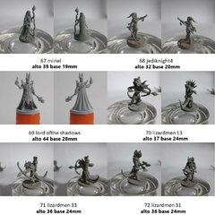 Pack 3 Figuras 32mm En Resina Juegos De Rol Dnd Wargames V1 en internet