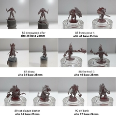 Imagen de Pack 3 Figuras 32mm En Resina Juegos De Rol Dnd Wargames V1