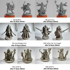 Pack 3 Figuras 32mm En Resina Juegos De Rol Dnd Wargames V1 - comprar online