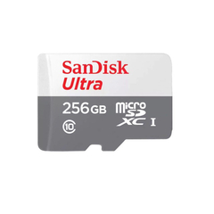 Cartão de Memória Sandisk Ultra 256GB Micro SD Sdxc Uhs-i Classe 10 C/ Adaptador - SDSQUNR-256G-GN6TA