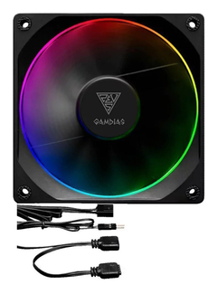 Imagem do Cooler Fan Led RGB 120mm Gamdias Aeolus M3 1201