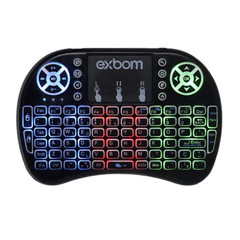 Mini Teclado e Mouse Touch c/ Led Ideal p/ TV Box / PC / Not