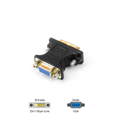 Adaptador DVI/VGA ADP-DVIVGA10BK PlusCable